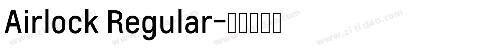 Airlock Regular字体转换